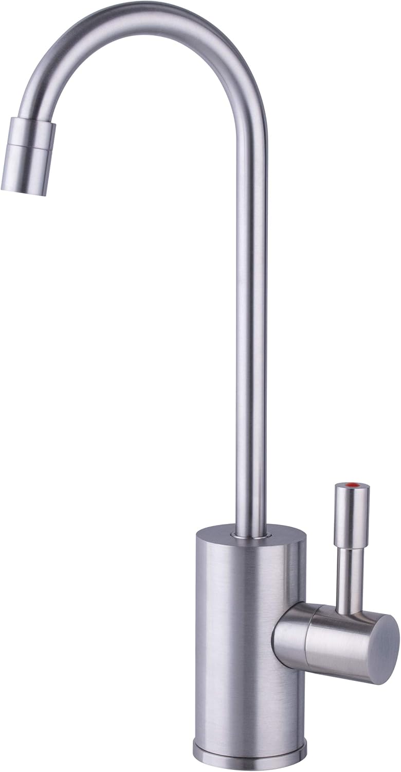 Ready Hot Rh F570 Bn Single Lever Faucet For Hot Water Only Brushed Nickel Finish