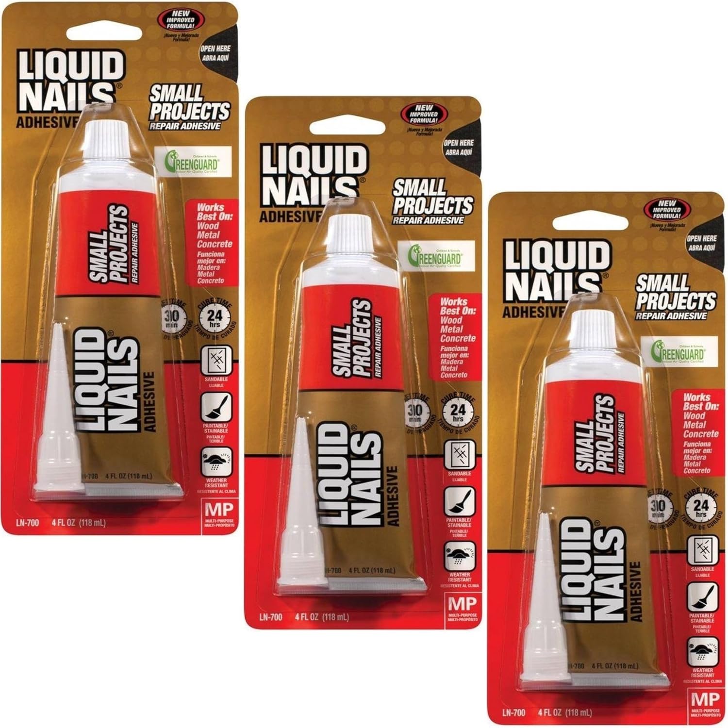 Liquid Nails LN700 4Ounce Small Projects and Repairs Adhesive (3)